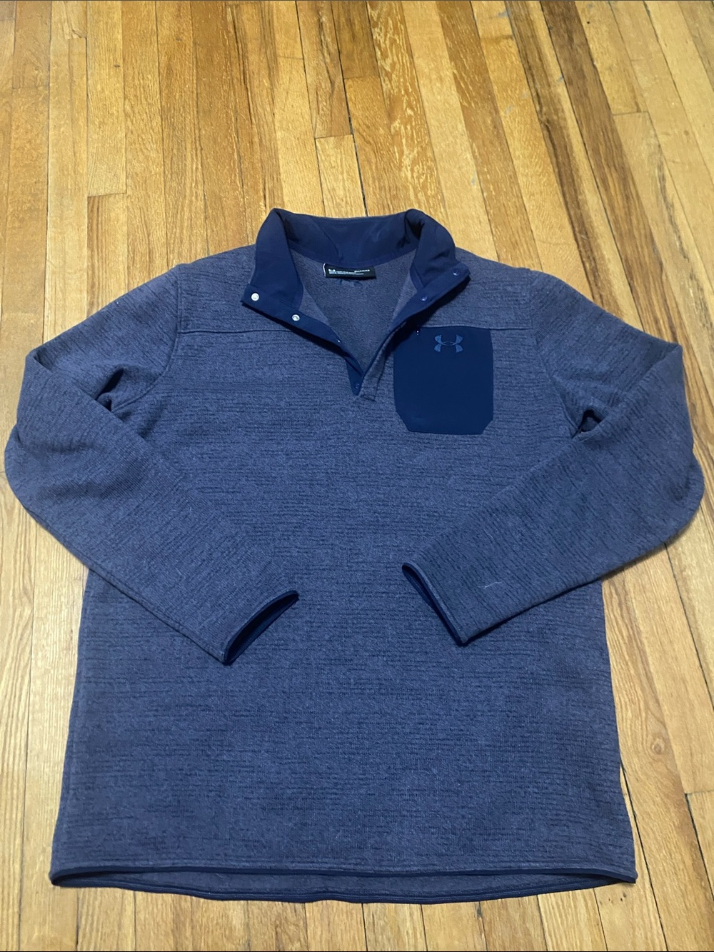 XL Tall UnderArmour Men’s Navy Quarter-Zip Pullover